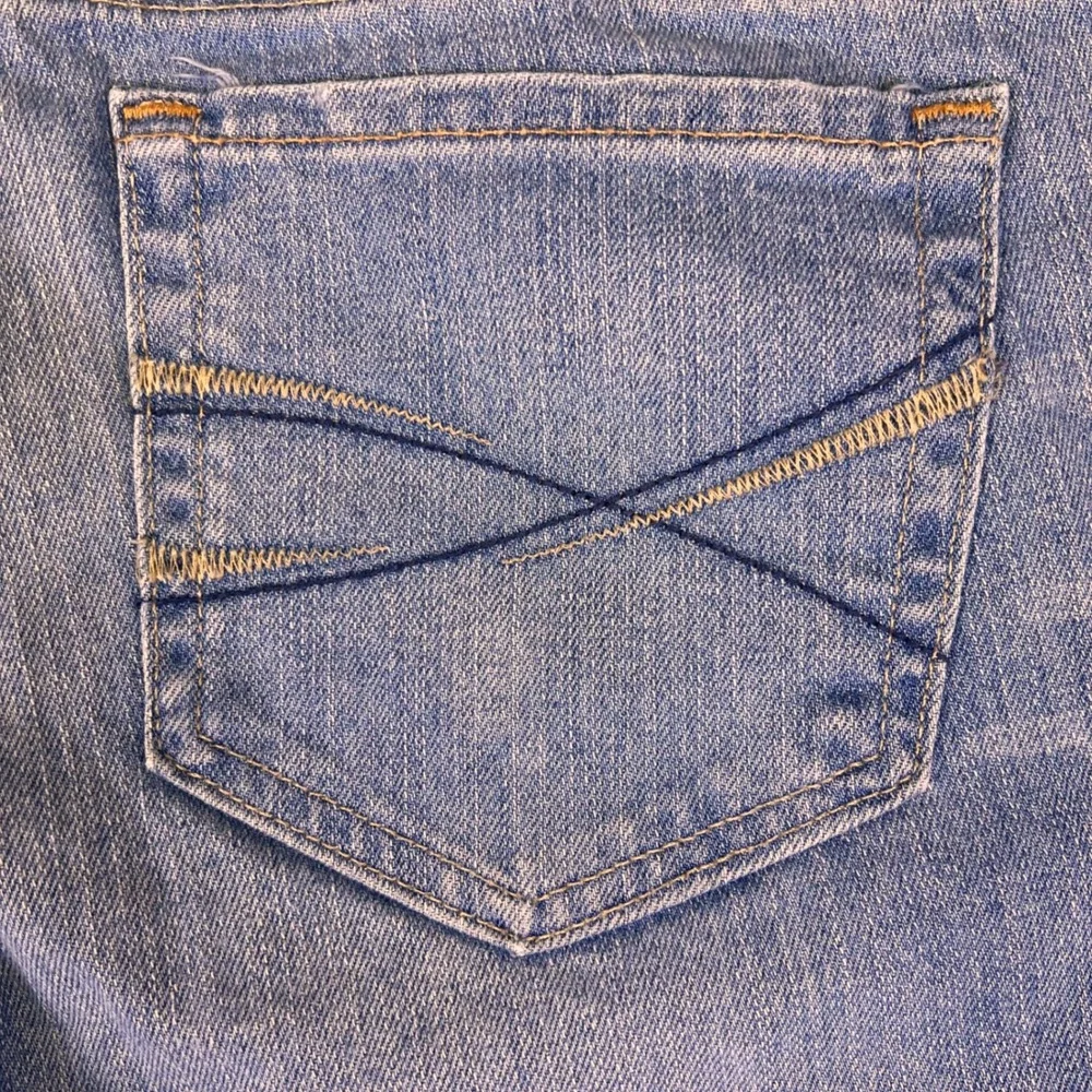 Aeropostale Flare Jeans Womens 13/14S Light Wash Low-Rise Stretch Y2K Fit35x30.5